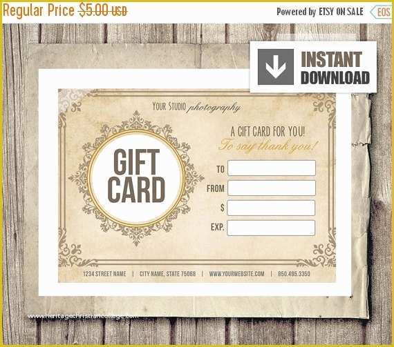 Photography Gift Certificate Template Free Of Off Sale Gift Card Certificate Template by
