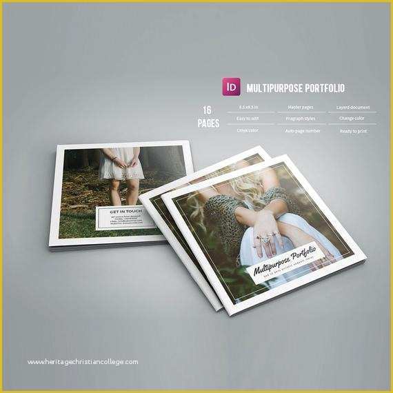 Photography Portfolio Template Indesign Free Of Indesign Portfolio Brochure Multipurpose Square by