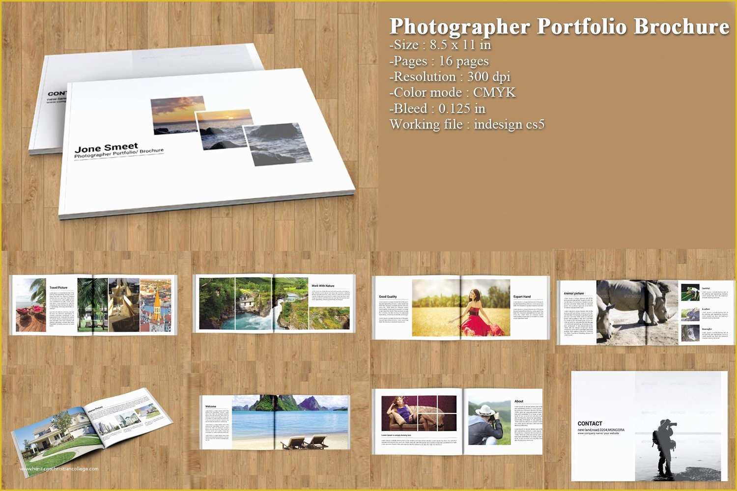 Photography Portfolio Template Indesign Free Of Indesign Portfolio Brochure V163 Brochure Templates
