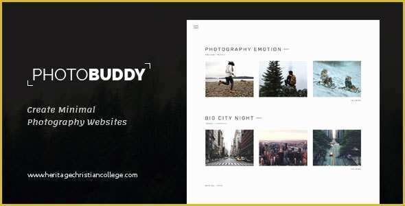 Photography Portfolio Website Templates Free Of Buddy Graphy Portfolio Minimal Psd Template
