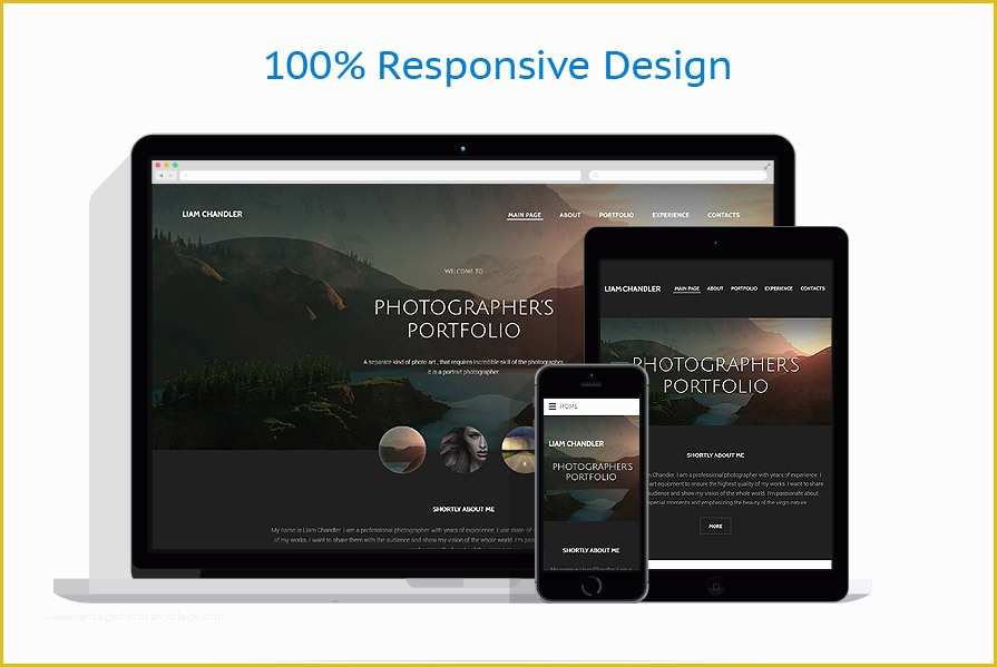 Photography Portfolio Website Templates Free Of Grapher Portfolio Website Template