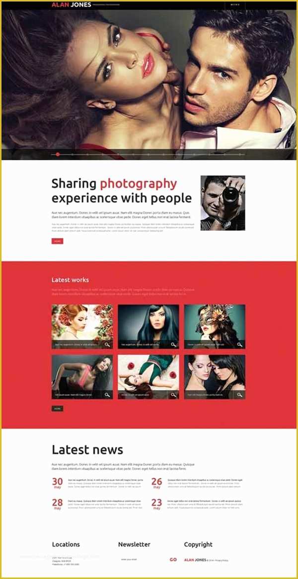 Photography Portfolio Website Templates Free Of Graphy Website Templates – New Graphy themes
