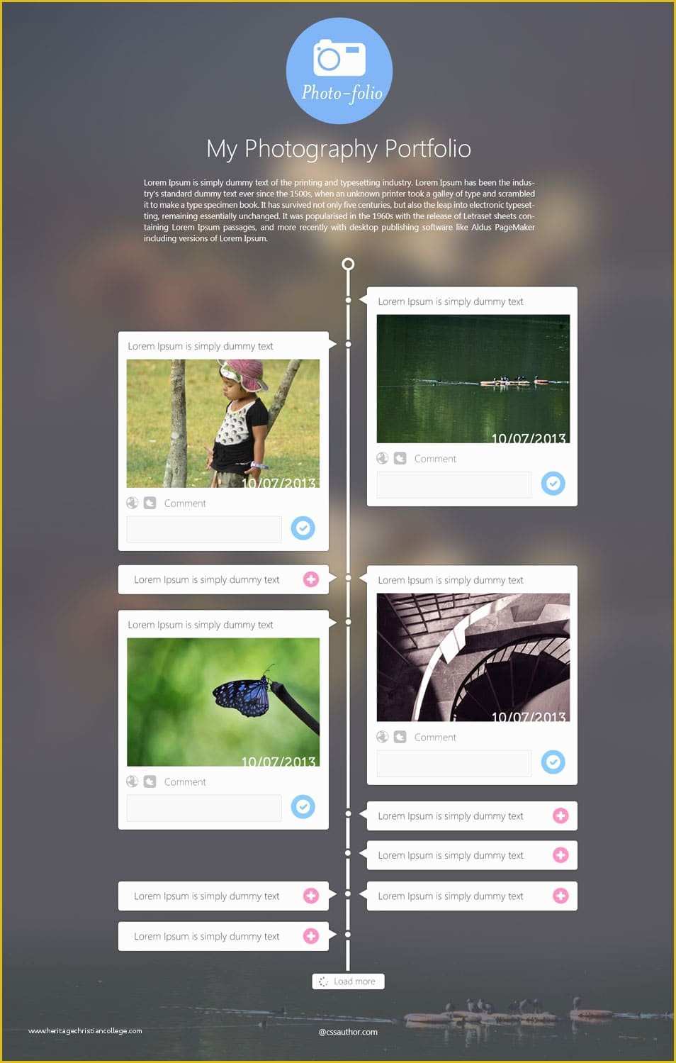 Photography Portfolio Website Templates Free Of Latest Free Web Page Templates Psd Css Author