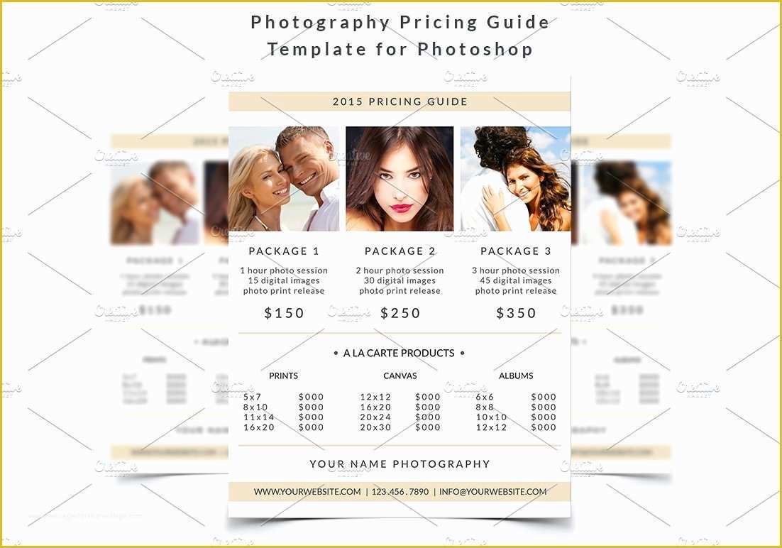 Photography Templates Free Of Graphy Pricing Guide Template Flyer Templates