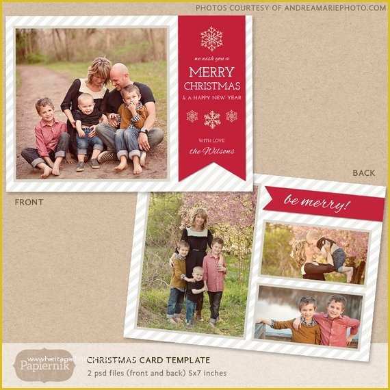 Photoshop Christmas Card Templates Free Download Of Digital Shop Christmas Card Template for Photographers