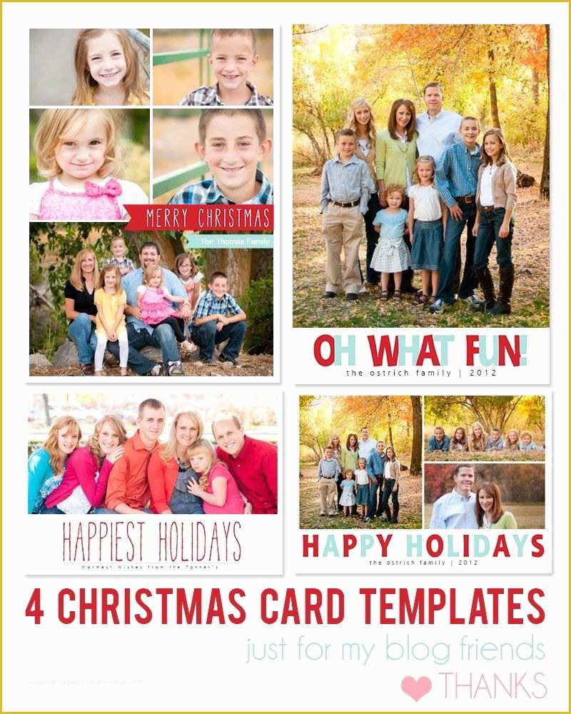 Photoshop Christmas Card Templates Free Download Of Free Shop Holiday Card Templates From Mom and Camera