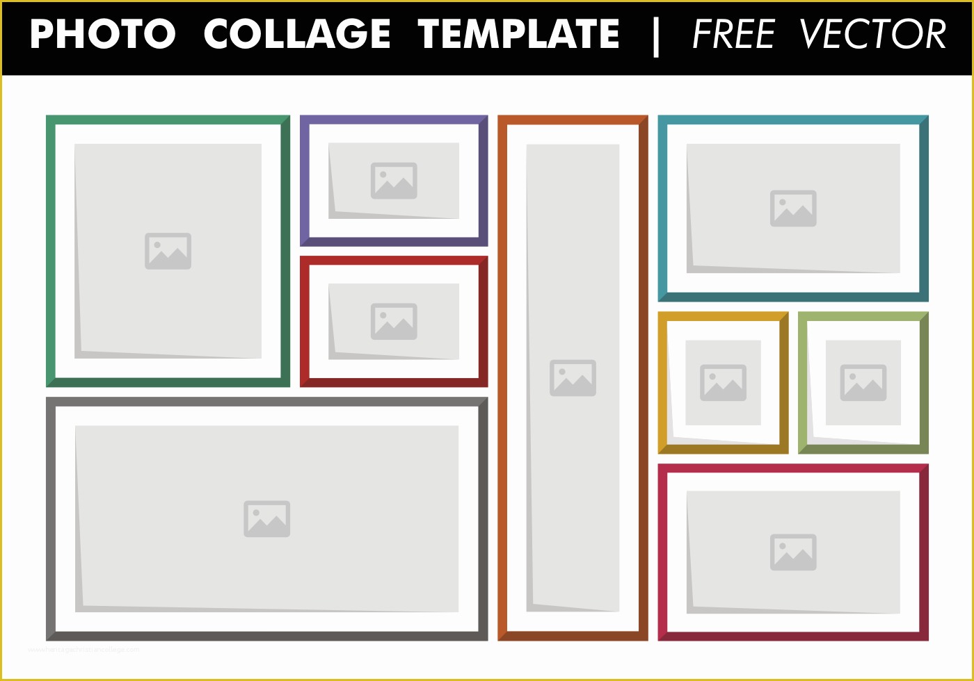 Photoshop Photo Collage Template Free Download Of Collage Template Free Vector Download Free Vector