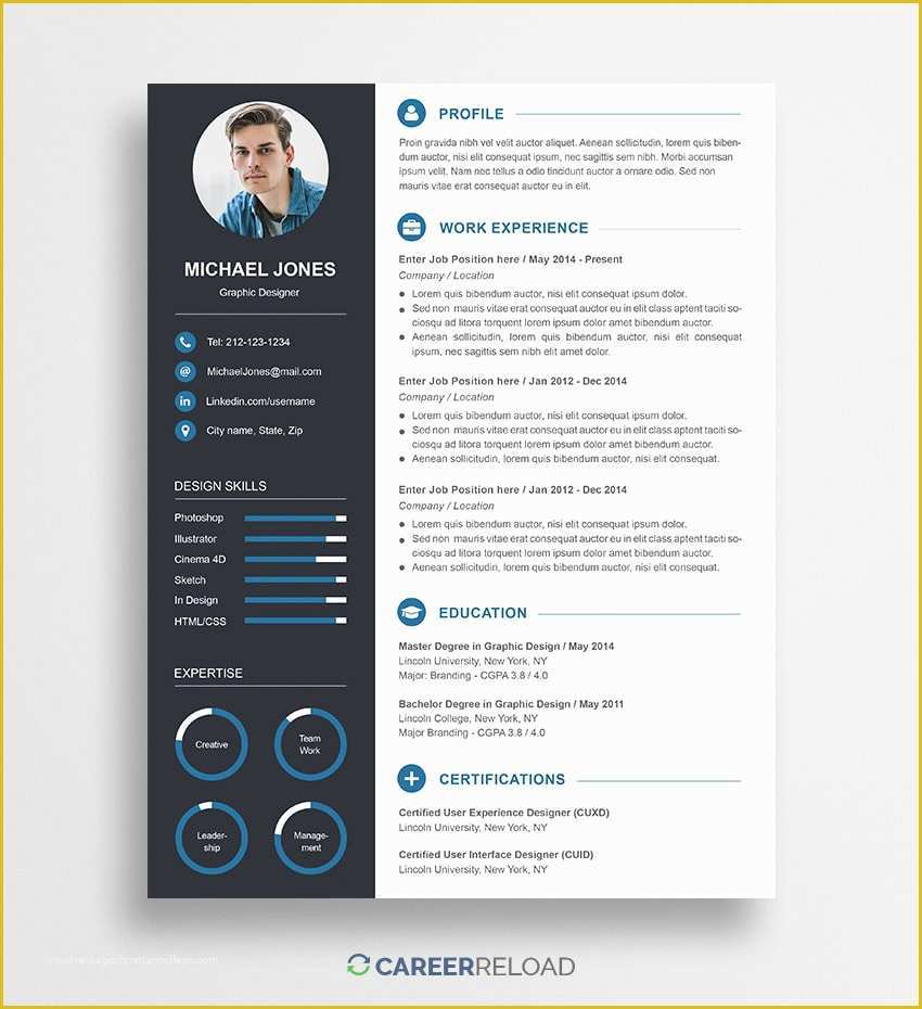 Photoshop Resume Template Free Of Free Shop Resume Templates Free Download Career