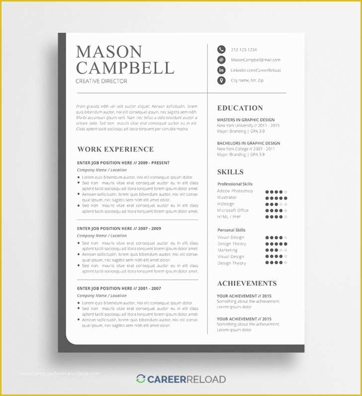 Photoshop Resume Template Free Of Resume and Template astonishing Shop Resume Template