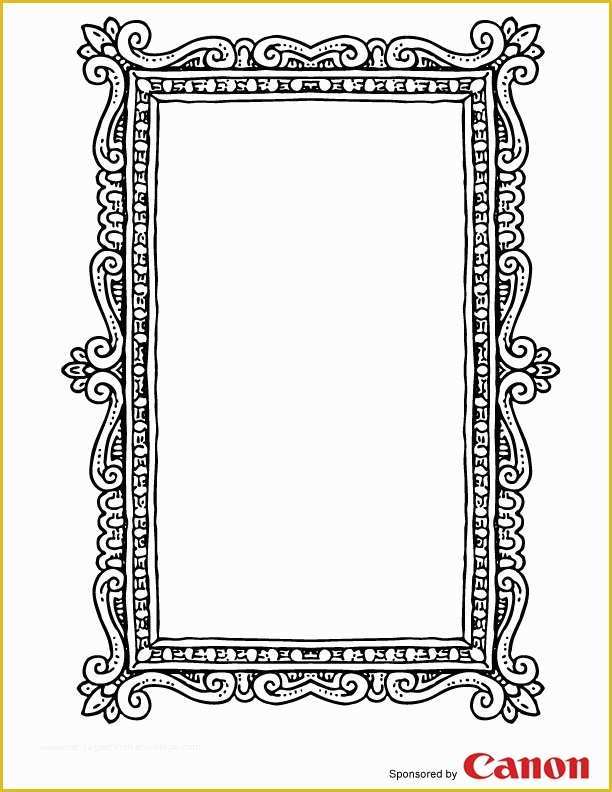 Picture Frame Templates Free Of 4 Best Of Free Printable 4x6 Picture Frame Borders