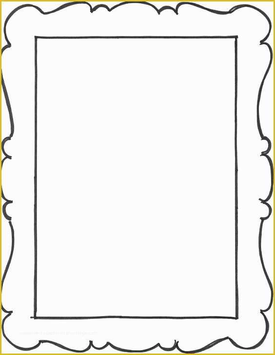 Picture Frame Templates Free Of Add A Few Frame Outlines to the Art Notebook Party Favors