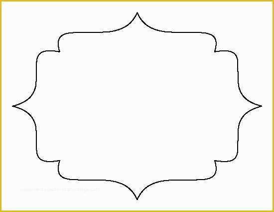 Picture Frame Templates Free Of Bracket Frame Pattern Use the Printable Outline for