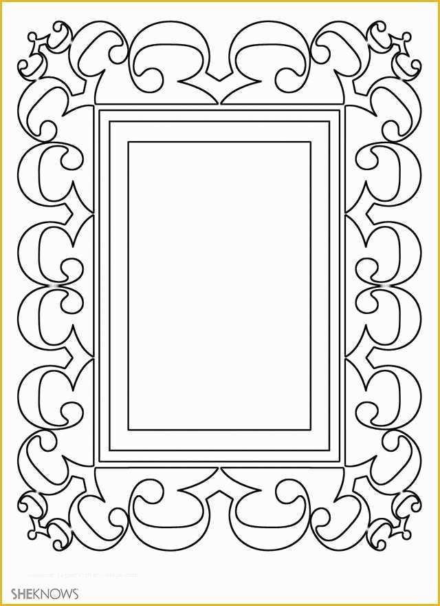 Picture Frame Templates Free Of Craft Templates for Kids Picture Frame 6