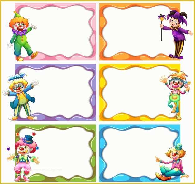 Picture Frame Templates Free Of Frame Template with Jesters Vector