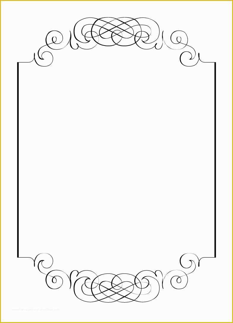 Picture Frame Templates Free Of Free Vintage Clip Art Images Calligraphic Frames and Borders