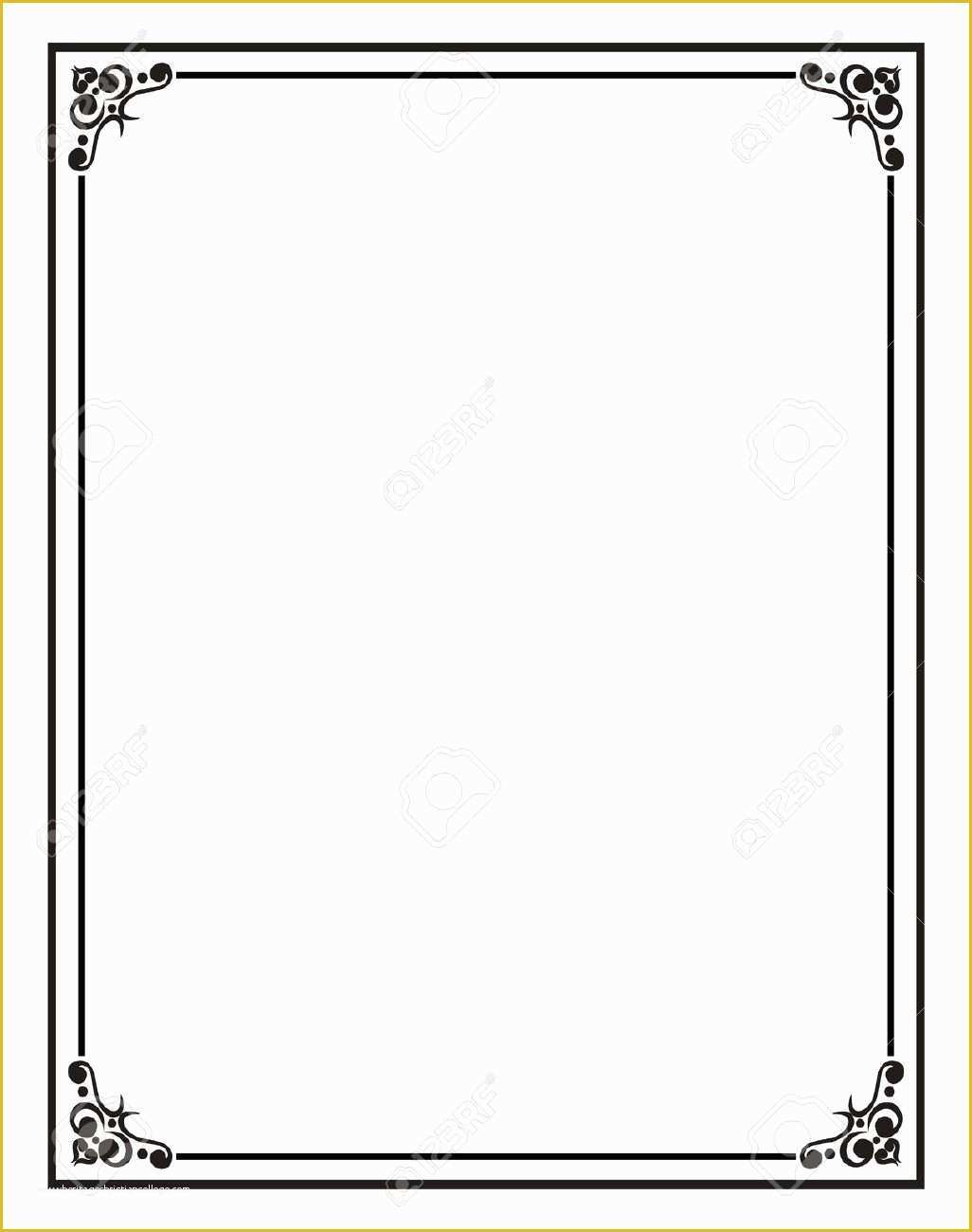Picture Frame Templates Free Of Home Fice Certificate Border Stock S