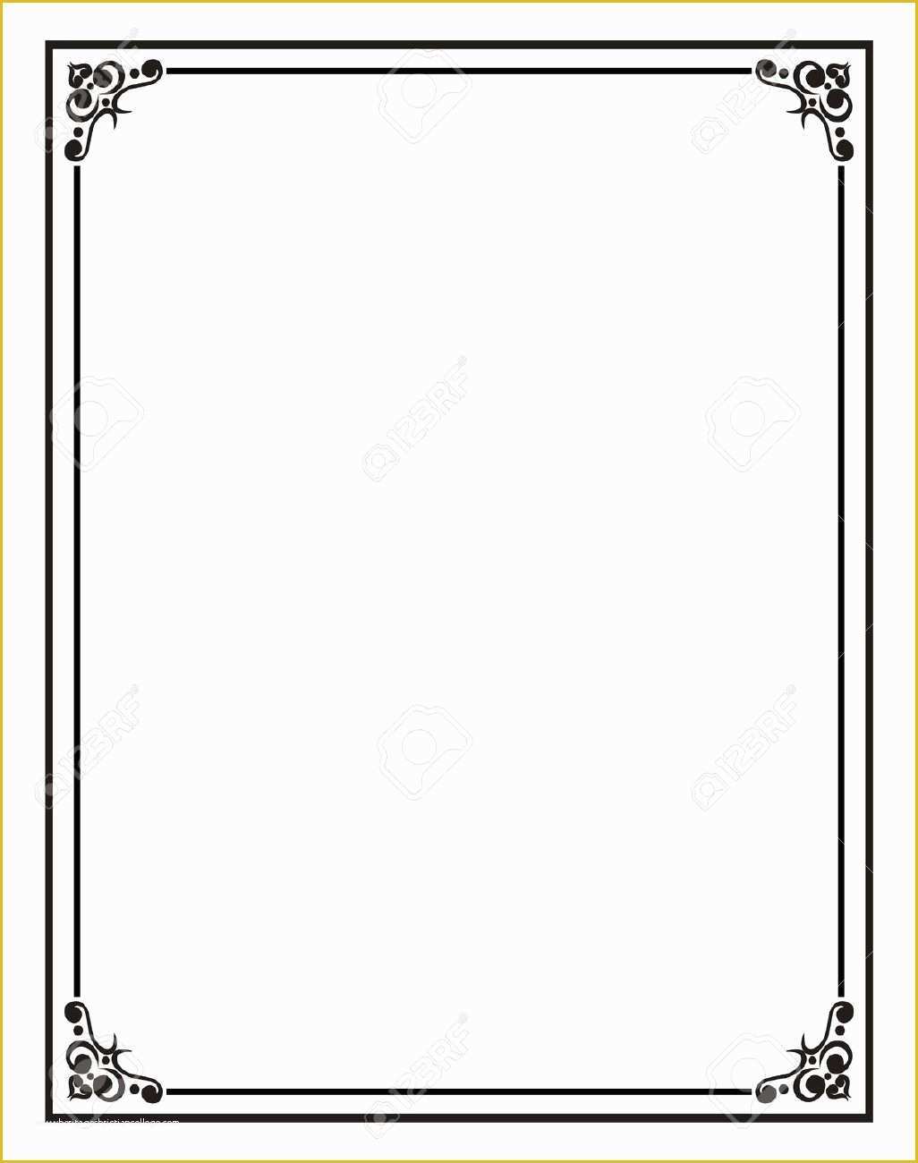 Picture Frame Templates Free Of Home Fice Certificate Border Stock S
