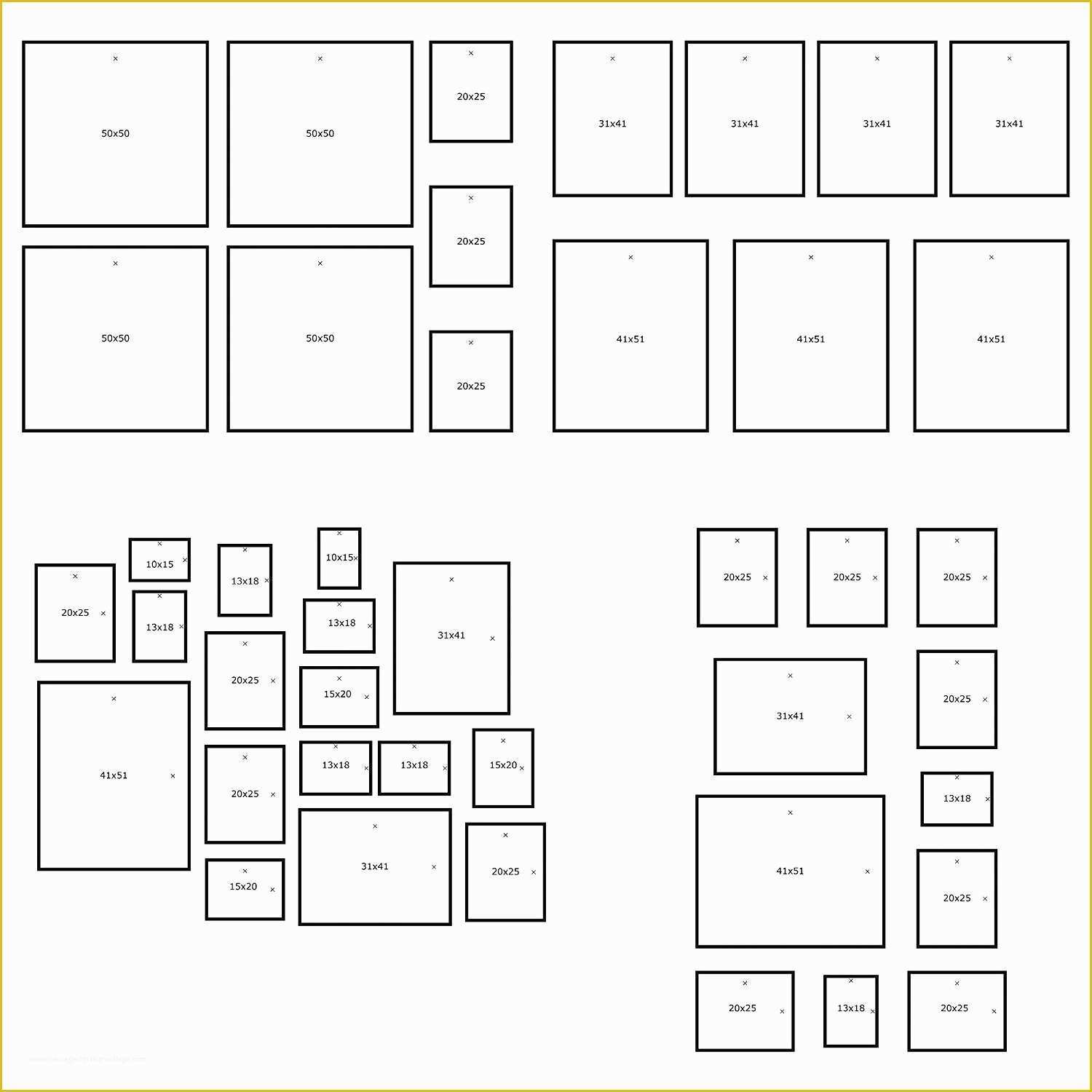 Picture Frame Templates Free Of Ikea Matteby Wall Template for Hanging Picture Frame