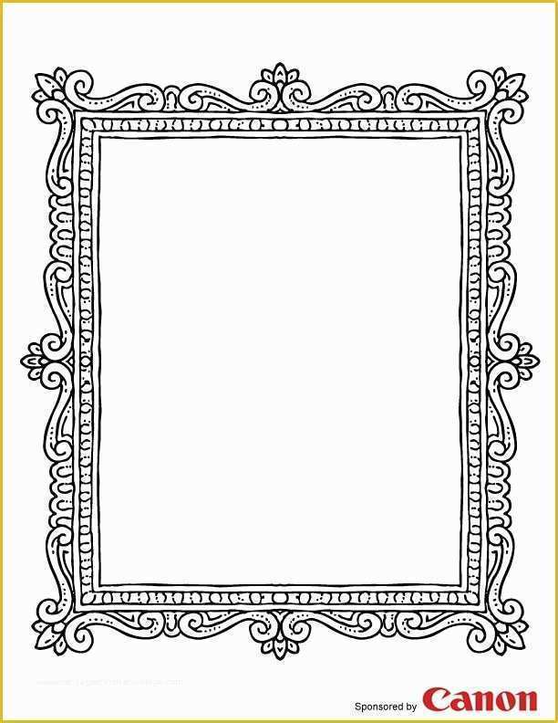 Picture Frame Templates Free Of Print these 17 Craft Templates for Kids for Hours & Hours