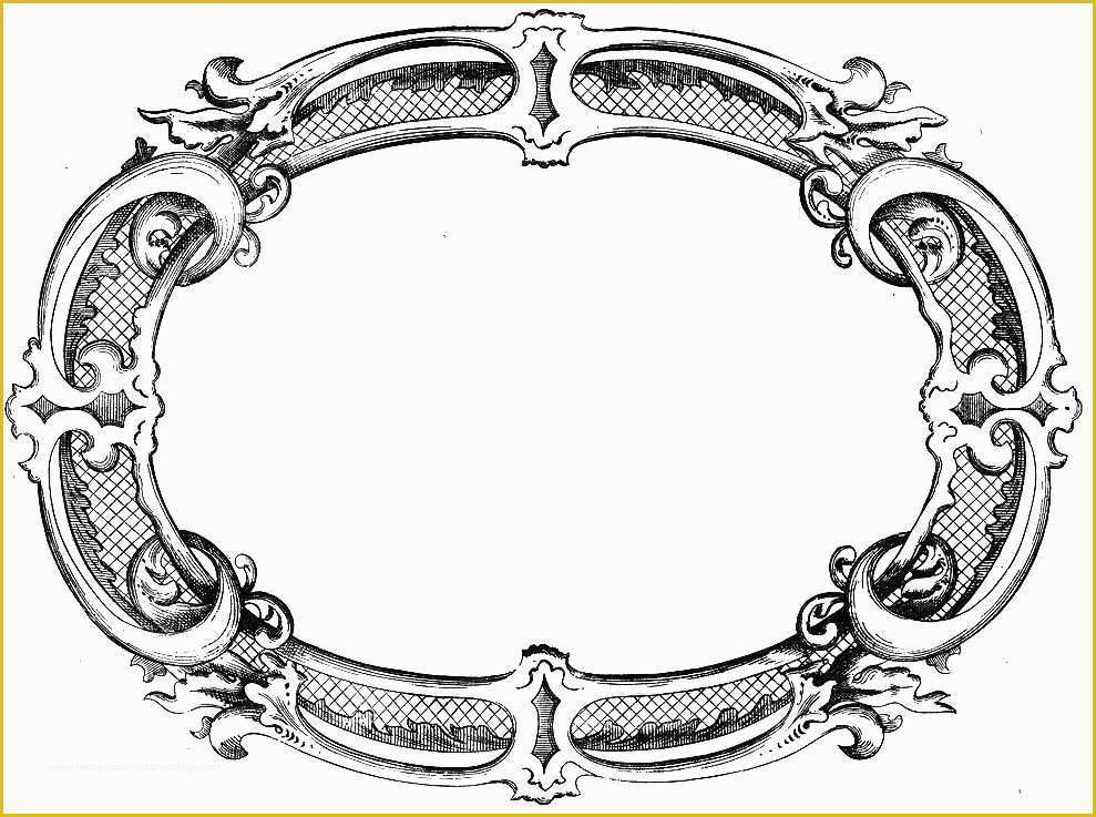 Picture Frame Templates Free Of Vintage Clip Art Fancy Frame Paper Crafts