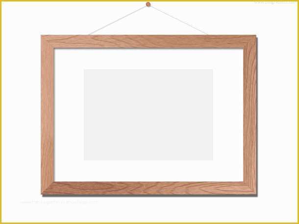 Picture Frame Templates Free Of Wooden Photo Frame Template Psd