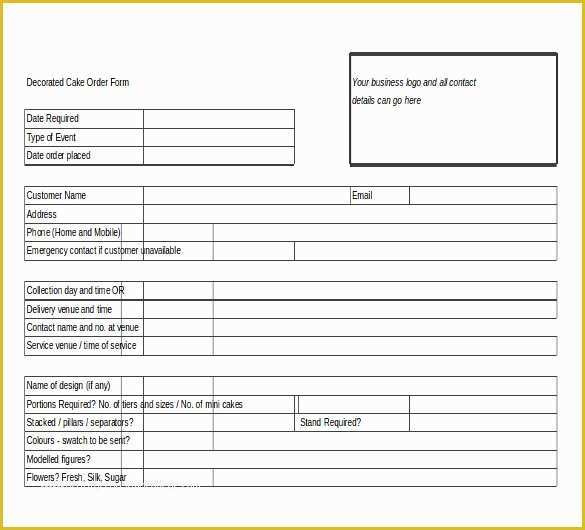 Picture order form Template Free Of 21 order form Templates – Free Sample Example format