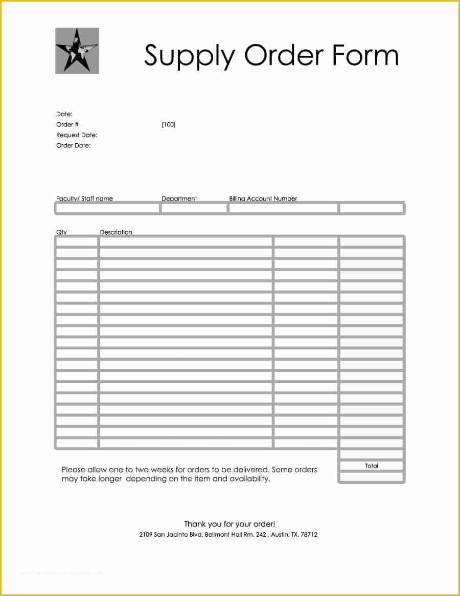 Picture order form Template Free Of 40 order form Templates [work order Change order More]