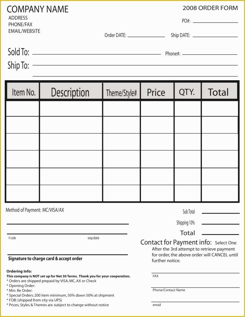 Picture order form Template Free Of Free Report How to Create A wholesale Line Sheet