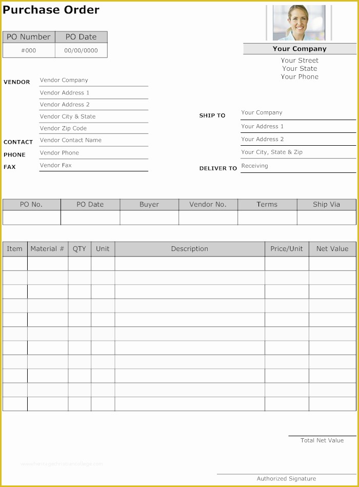 Picture order form Template Free Of Purchase order form Template order form
