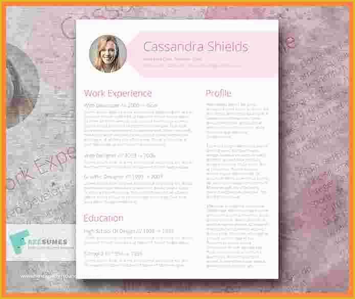 Pink Resume Template Free Of 5 Free Fancy Resume Templates