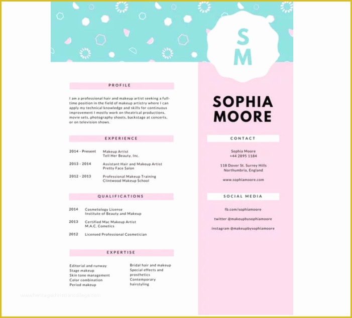 Pink Resume Template Free Of top 45 Free Amazing Resume Cv Templates – Studio Black Belt