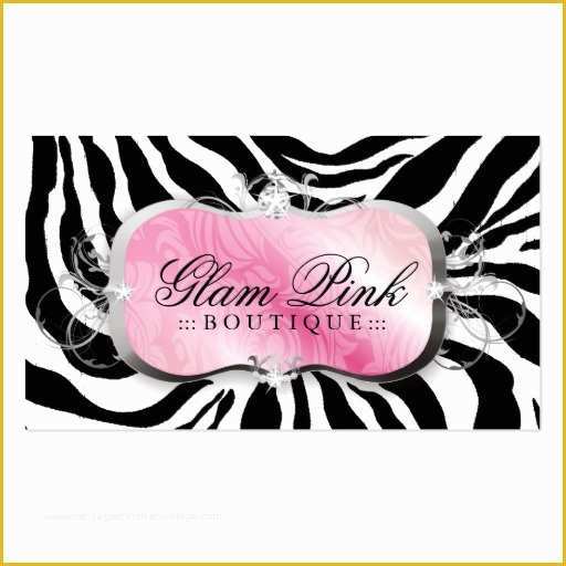 Pink Zebra Business Card Template Free Of 311 Lavish Pink Platter Zebra Loyalty Cards