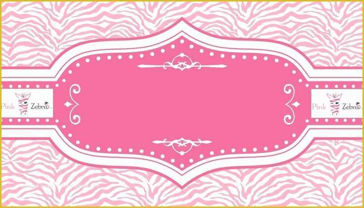 Pink Zebra Business Card Template Free Of Free Pink Zebra Business Card Templates