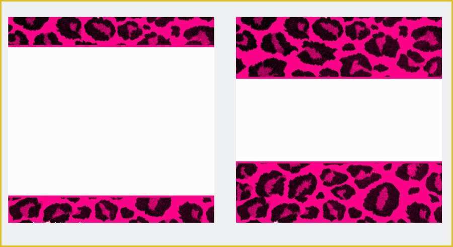 Pink Zebra Business Card Template Free Of Hot Pink Leopard Paper and Business Card Templates by
