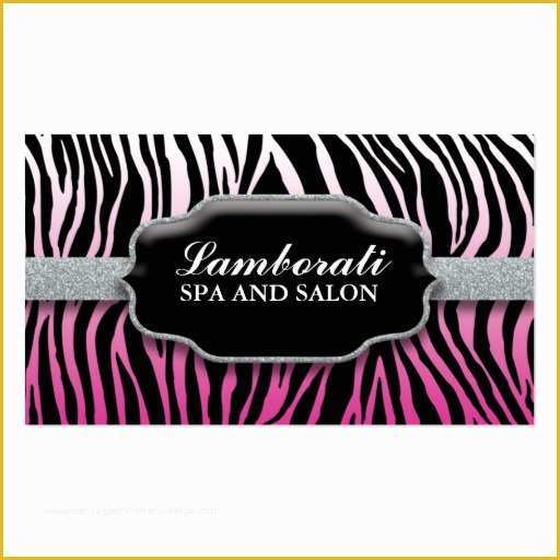 Pink Zebra Business Card Template Free Of Jeweler Jewelry Zebra Print Diamond Pink Business Card