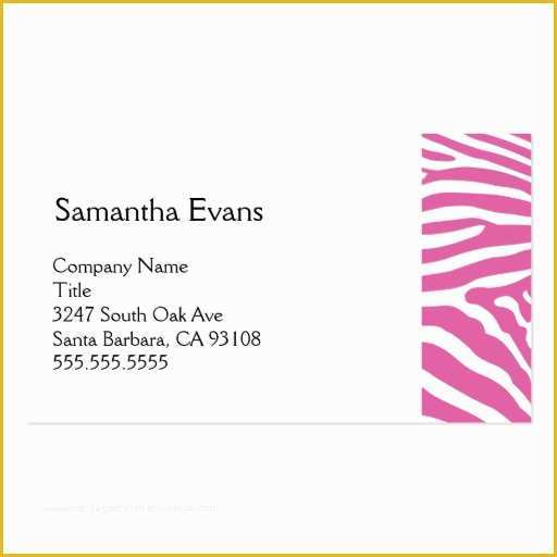 Pink Zebra Business Card Template Free Of Makeup Artist Business Card Templates Page99