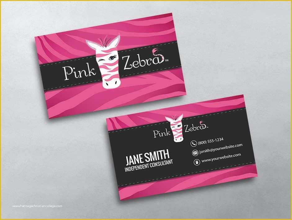 Pink Zebra Business Card Template Free Of Pink Zebra Business Cards S Funky Pink Business Card