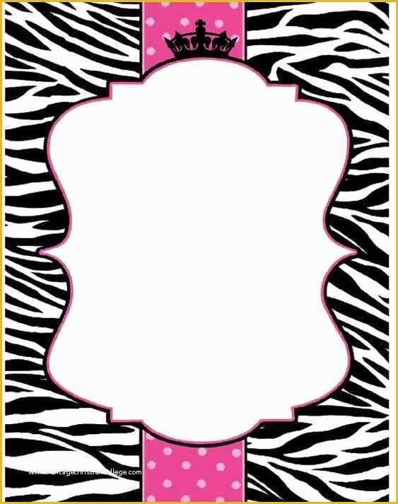 Pink Zebra Business Card Template Free Of Zebra & Pink with Crown Blank for You to Fill In Use