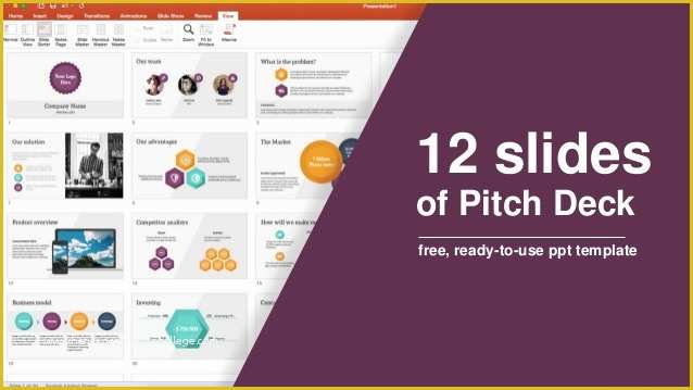 Pitch Deck Powerpoint Template Free Of 12 Slides Of Pitch Deck Free Ready to Use Ppt Template