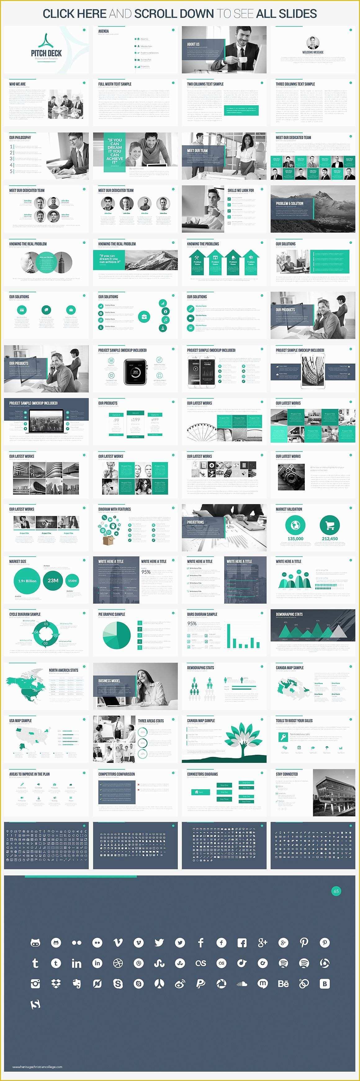 Pitch Deck Powerpoint Template Free Of Pitch Deck Powerpoint Template by Slidepro On
