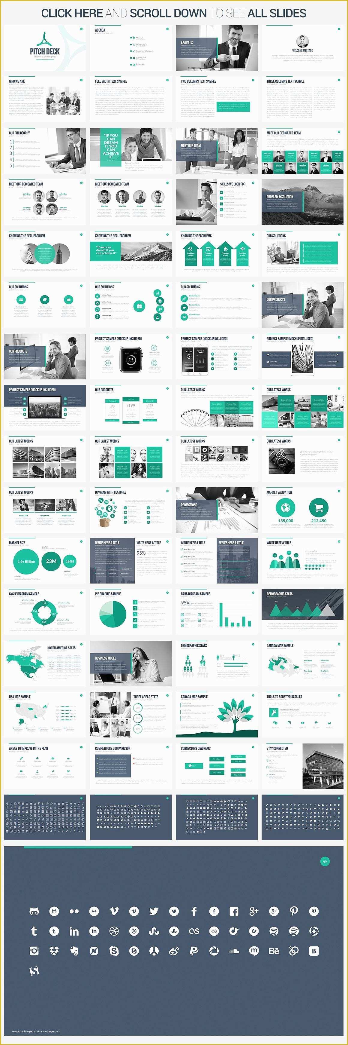 Pitch Deck Powerpoint Template Free Of Pitch Deck Powerpoint Template by Slidepro On