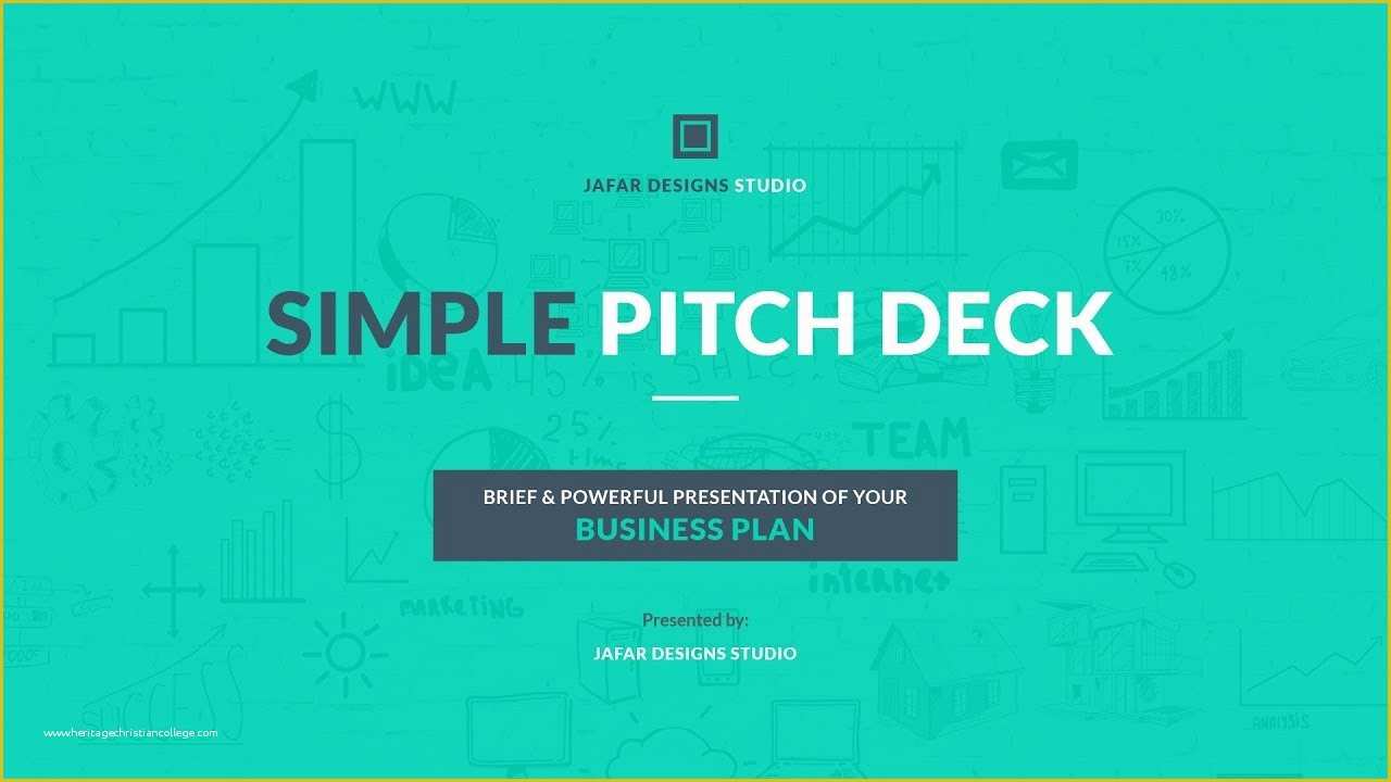 Pitch Deck Powerpoint Template Free Of Simple Pitch Deck Powerpoint