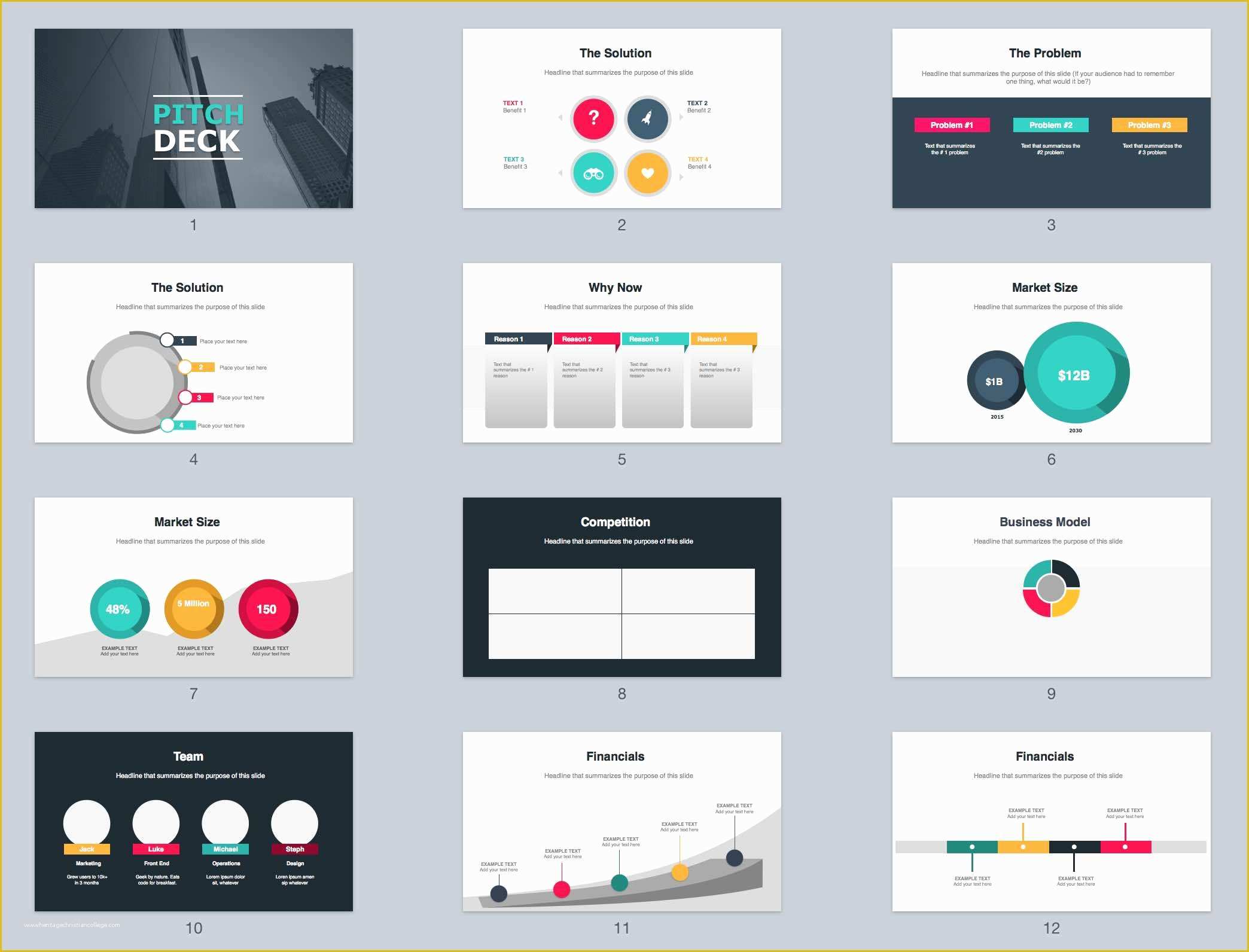 Pitch Deck Powerpoint Template Free Of the Best Pitch Deck Template Ever Ppt & Keynote
