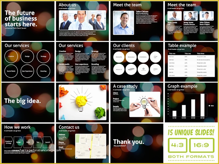 Pitch Deck Powerpoint Template Free Of the Mega Powerpoint Presentation Deck Bundle