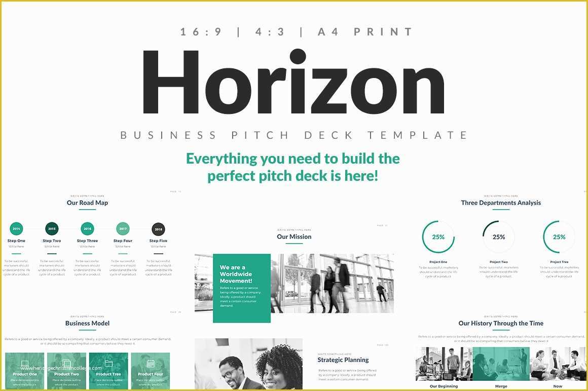 Pitch Deck Template Powerpoint Free Download Of Horizon Business Pitch Deck Powerpoint Keynote and Google