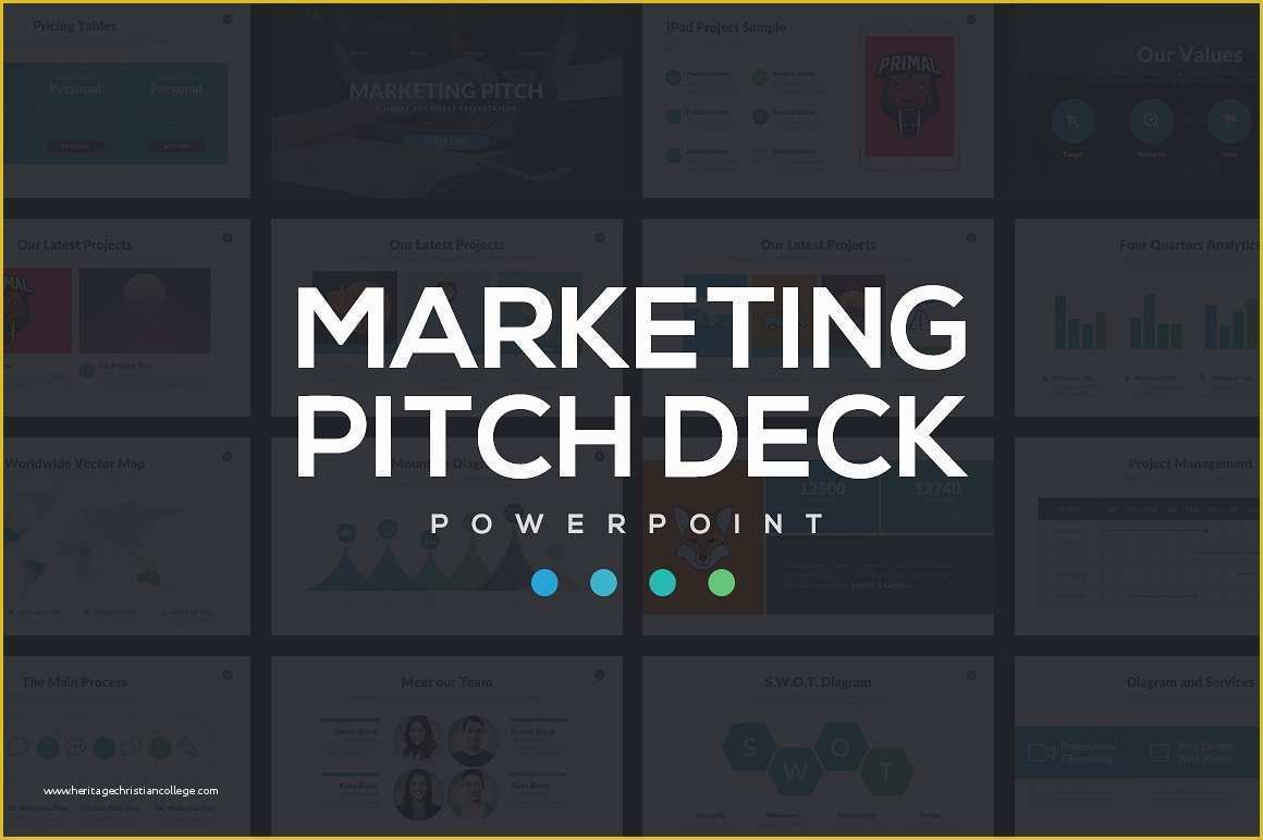 Pitch Deck Template Powerpoint Free Of Marketing Pitch Deck Powerpoint Powerpoint Templates