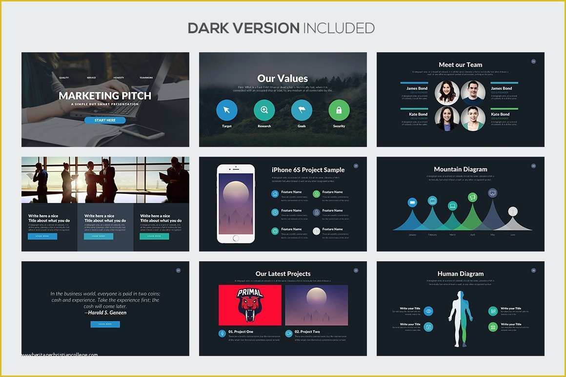 Pitch Deck Template Powerpoint Free Of Marketing Pitch Deck Powerpoint Template – Slideforest