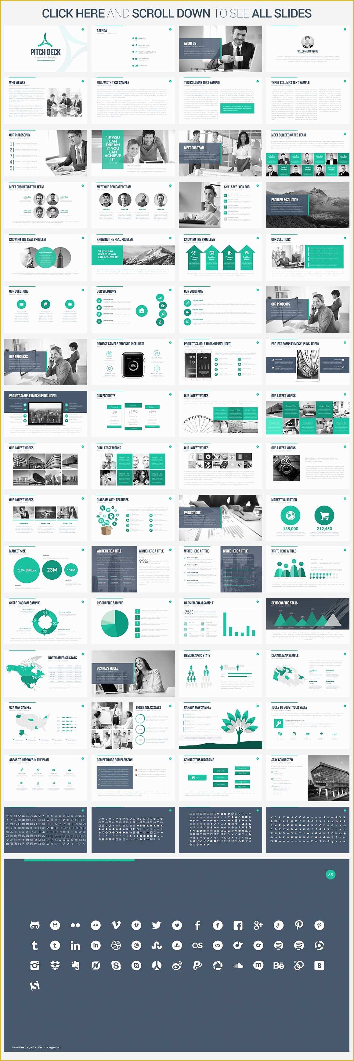 Pitch Deck Template Powerpoint Free Of Pitch Deck Powerpoint Template by Slidepro On Creative