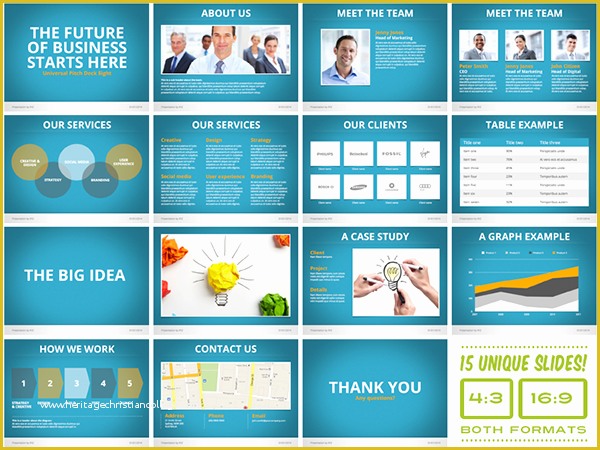 Pitch Deck Template Powerpoint Free Of Universal Pitch Deck Eight Powerpoint Template On Behance