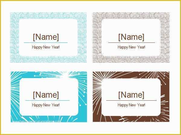 Place Card Template Free Download Of 7 Place Card Templates